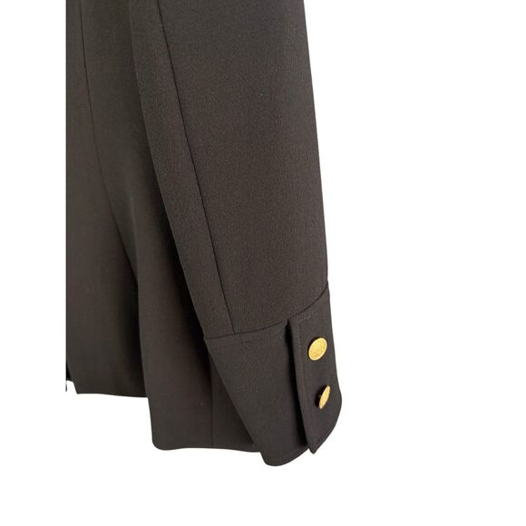 Donna Morgan Womens Black Gold Buttons Blazer and Skirt Suit Set 2 Piece Size 4 - Picture 11 of 16